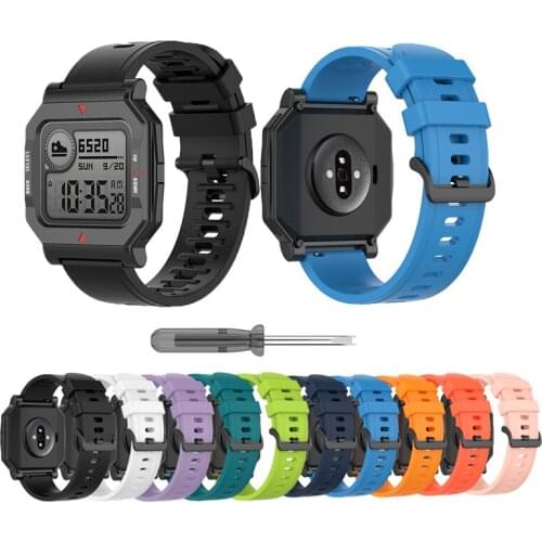 Silicone Watch Band Bracelet For Huami Amazfit Neo Strap Soft Sport watchband Wristband For Xiaomi Amazfit Neo Watch Accessories