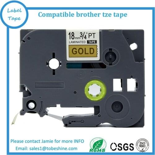 Compatible brother label tape tz tape 18mm Tze841 tz841 tze 841 Tze-841 P-touch label printer Ribbon label maker