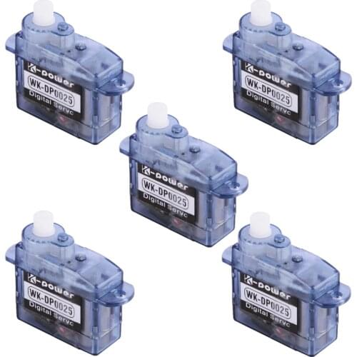 5pcs K-power DP0025 2.5G/0.8KG/0.05S High Speed Coreless motor Micro/Mini Digital Servo for RC Airplane