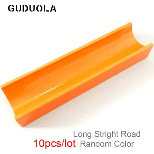 10pcs/lot Long Stright Road Big Bricks Marble Race Run Maze Balls Track Funnel in Blocks Duplo Building Blocks Toys