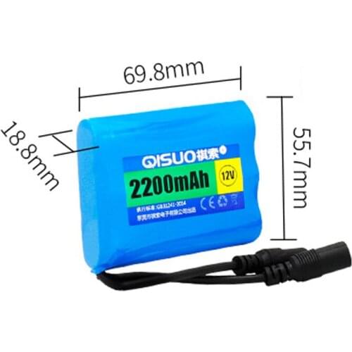 12V 3000mAh 18650 Li-ion Rechargeable Battery Pack Lithium ion Power Supply for HID LED searchlight flashlight torch speaker