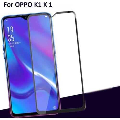 2pcs Ultra-Thin Full screen protector Tempered Glass For OPPO K1 K 1 creen protective tempered glass For OPPO K1 K 1