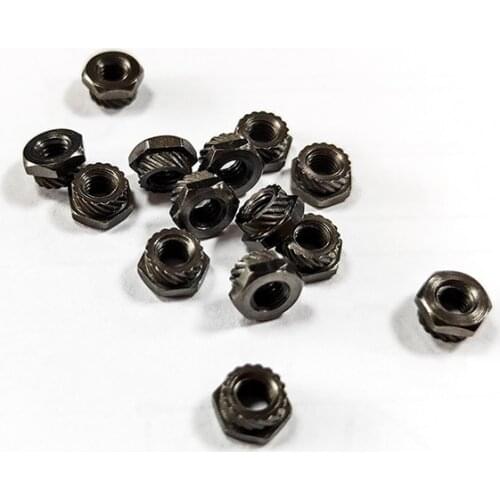 20pcs Model airplane accessories M3 hexagonal flower teeth pressure riveting nut through machine multi-rotor drone special