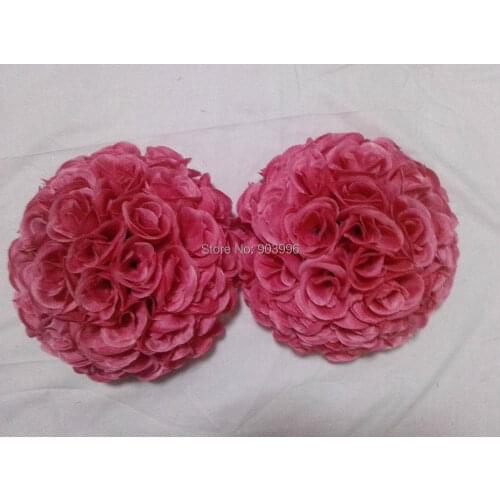 50cm plum inner plastic flower ball-kissing wedding decoration ball-2pc/lot
