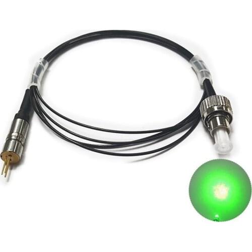 520nm30mw Semiconductor Laser Coupled Fiber Optic Green Laser Module Lamp Head FC Connector Core 200um