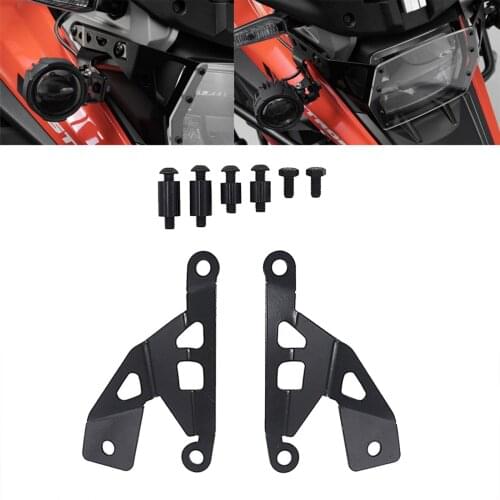 2 Packs Motorcycle Accessories Headlight Bracket Mount Compatible for SUZUKI DL1050 Lamp Protection Easy to Install