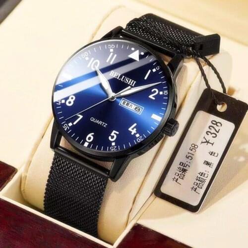 2019 New Fashion Ultra-thin Watch Men Top Luxury Brand Casual Mens Stainless Steel Mesh Strap Business Clock Men Wrist Watch
