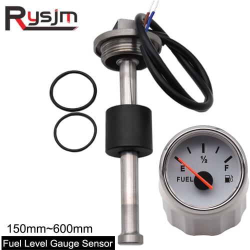 Fuel level gauge sensor water tank level indicator oil liquid tank 240ohm/ 190ohm fuel sending unit float switch 150mm ~ 600mm