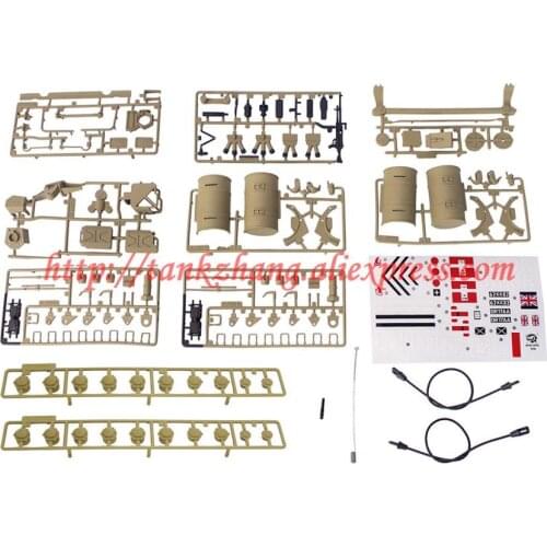 HENG LONG 3908/3908-1 RC tank BRITISH CHALLENGER 2 1/16 spare parts No. Full set accessory / plastic parts