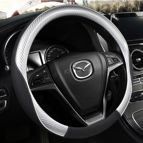 Leather Sport Car Steering Wheel Cover High Quality for Mazda 3 bk bl bj bn 323 Axela 3 Sport Auto Accessories