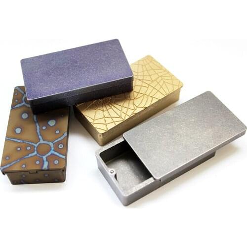 Copper/titanium Alloy EDC Storage Box Medicine Box Travel Camping Outdoor Storage Box Sealing Box Bottle Storage Case EDC Tool