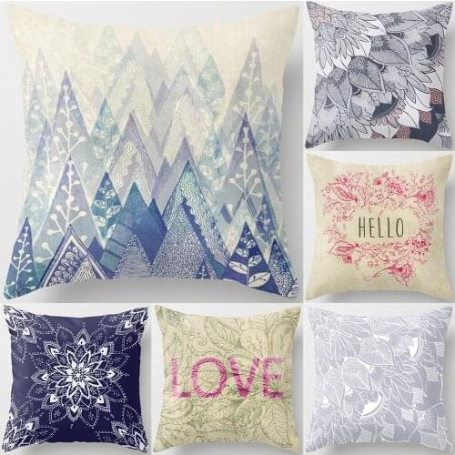 Fashion Mandala Flower Printed Throw Pillow Case Cushion Cover Sofa Home Decor