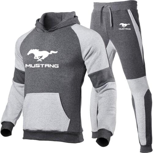 2021Hoodies Men Mustang Car Logo Mens Hoodies Suit high quality Pure cotton spring autumn Mens Hoodie Sportswear