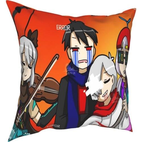 Undertale Tat Ca Pure Silk Covers Cushions 50X50 Cushion Cover 40X40 Customized Dakimakura Heroic Pillow Cover Pillowcase