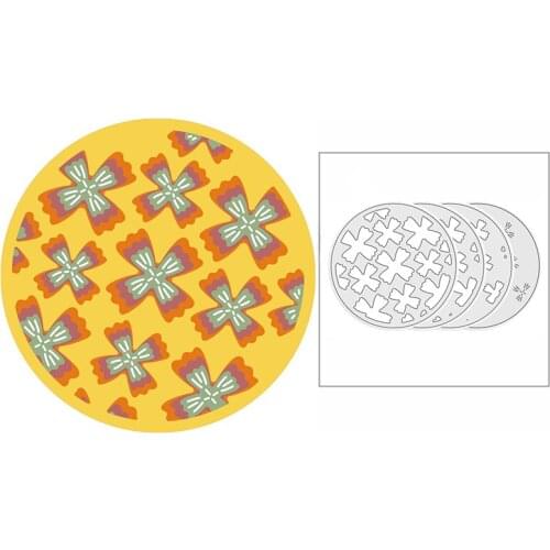 New 2021 Layering Bow Floral Circle Metal Cutting Dies for DIY Scrapbooking and Card Making Decorative Embossing Craft No Stamps