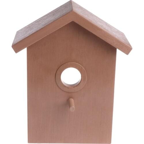 New Bird House Swallow DIY Nest Home Decoration Outdoor Breeding Cockatiels Box Roof