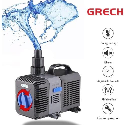 Ultra-Quiet Submersible Water Fountain Pump Filter Fish Pond Aquarium Water Pump Tank Fountain 10W-140W
