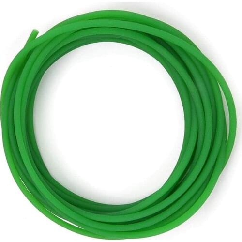 Polyurethane Round Belt High-Performance Urethane Conveyor Belt Green PU for Drive Transmission (6mmx10M)