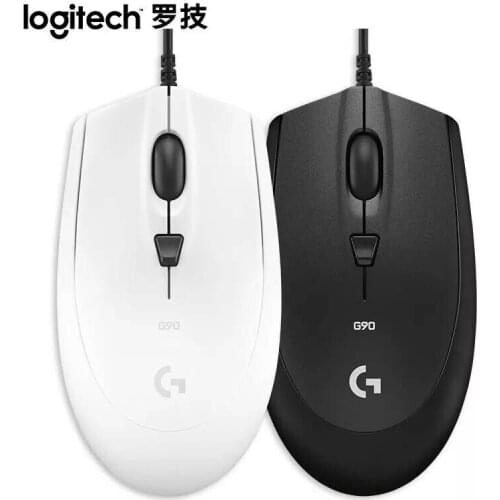Logitech G90 Wired Gaming Mouse Laptop PC Gamer 2500dpi Switch USB Games Mouse