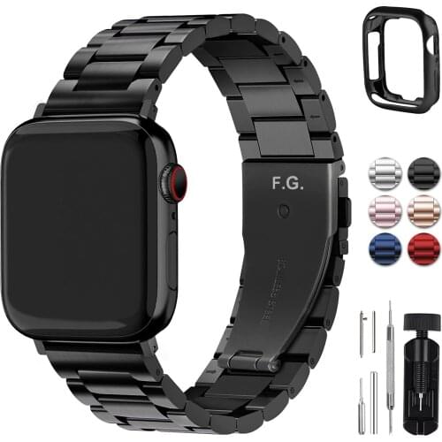 Fullmosa Apple Watch Band 44/42/40/38mm, Stainless Steel Watch Strap for iWatch Series 6/SE/5/4/3