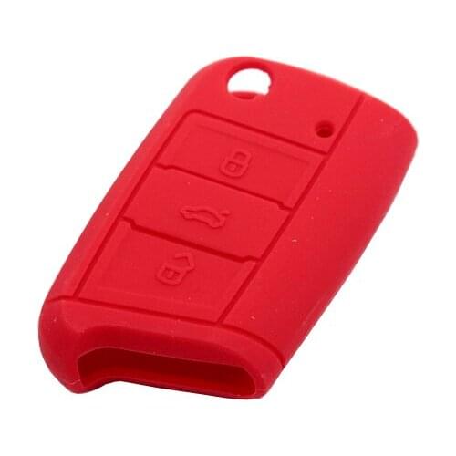 Remote Key Silicone Skin (Red) For Volkswagen For VW Golf MK7