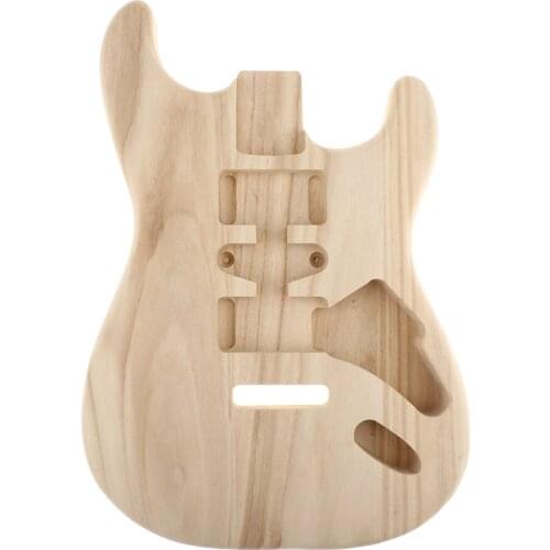 Sycamore Wood Unfinished Guitar Body for ST Guitar DIY Kit Accessories