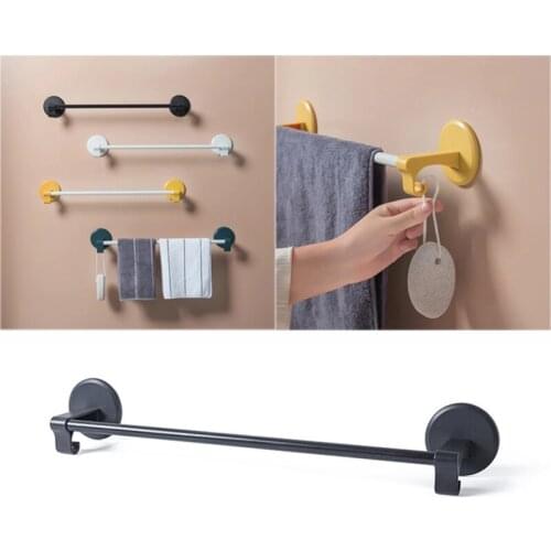 Punch-free Household Towel Rack Bathroom Accessories Towel Bar Household Bathroom Suction Cup Rack