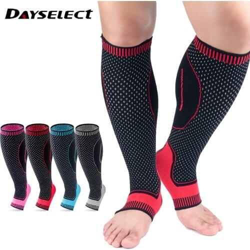 1 Pcs Sports Leg Pad Safety Running Cycling Compression Sleeves Calf Leg Shin Splints Breathable Leg Warmers Sports Protection
