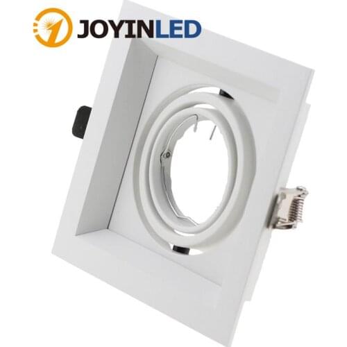 2pcs Square Double Ring Downlight Anti-glare LED 105mm Cut Hole Recessed Ceiling Spot Lamp Frame GU10 Bulb Replaceable
