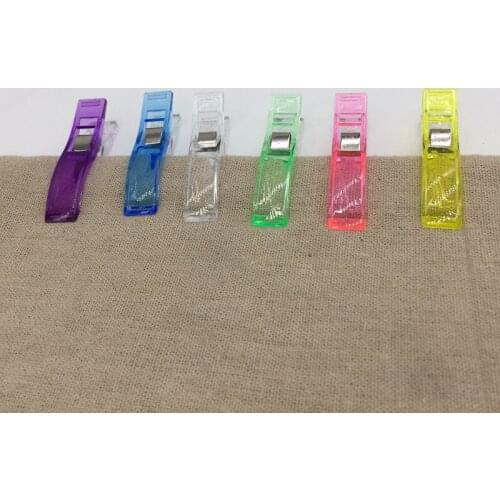 2Pcs PVC Plastic Clips For Patchwork Sewing DIY Crafts, Quilt Quilting Clip 5.6*1.2*1.8CM