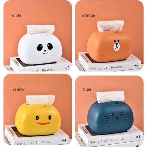 2 in 1 Cartoon Tissue Box Holder Mobile Phone Stand Napkin Storage Case Organize tissue box cover car tissue holder