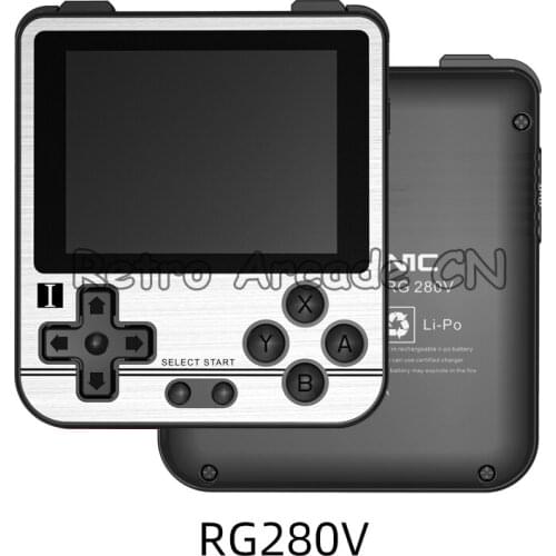 2021 ANBERNIC RG280V Mini Retro Handheld Game Console Open Sourse System PS1 Game Console Player Speakers + TF Game Card