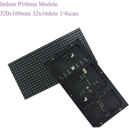 Indoor 320*160mm 32*16Pixels 3in1 SMD 1/8 scan RGB P10 Full Color LED Module For Advertising Media LED Display