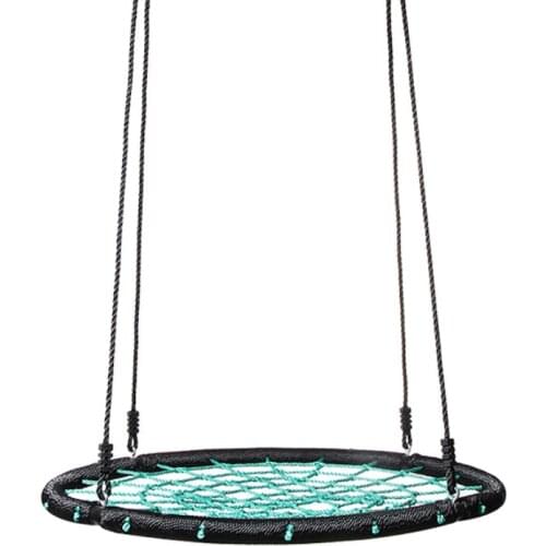 Safe Garden Swing Chair Hanging Hammock Rope Round Outdoor Indoor Home Bar Seat Hang Chair for Kids Children Adults