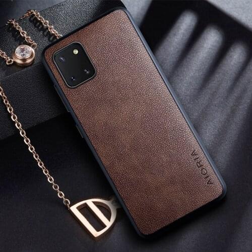 Case for Samsung galaxy Note 10 Lite 10 plus case with Retro business PU leather design,TPU+PU 2in1 material