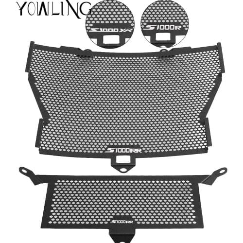 Black Motorcycle Accessories Radiator Guard Protector Grille Grill Cover For BMW S1000XR S1000RR S1000R HP4 Moto Accessories