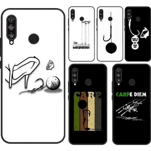 Carp Fishing Boilie Rig Hook Case For Huawei P20 P40 Lite Mate 20 10 Lite P30 Pro P Smart 2021 2019 Back Cover Coque