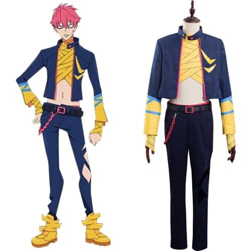 SSSS.Dynazenon Gauma Cosplay Costume Short Jacket Coat Pants Suit Halloween Carnival Outfits