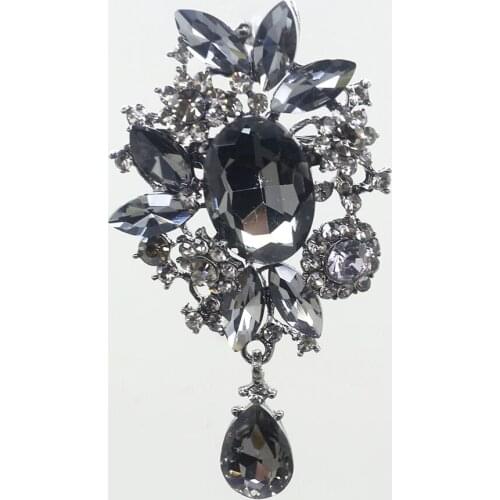 Hot 9CM*5CM Hot Pin Hanging Crystal button DIY Decoration Accessories Craft Gown Decorat