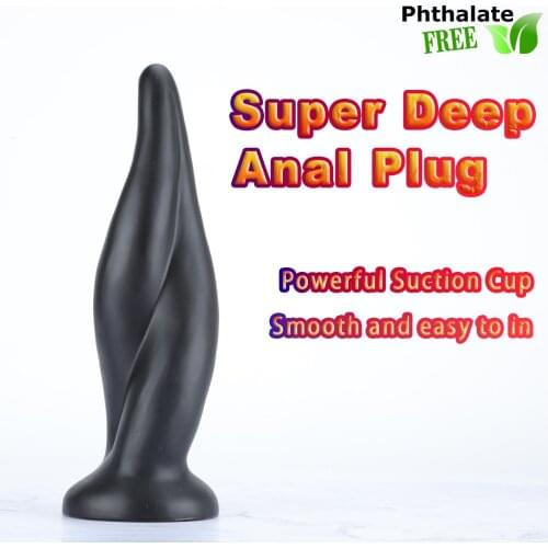 Soft Long Anal Plug Dildo Huge Butt Plug With Suction Cup Adult Erotic Sex Toys for Woman Men Prostate Massgae Big Anus Dilator