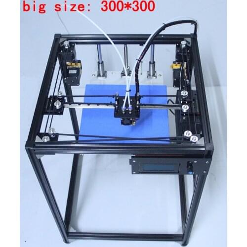 Ifancybox 3 XXL dual 2020 big size DIY corexy 3d printer Kit linear guide aluminum Frame dual color extruder 3d printer