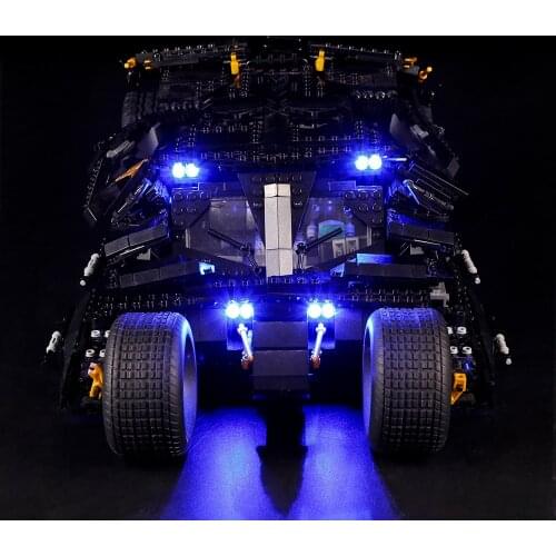 Led Light Set For Bat 76023 Nolan Edition Car Building Blocks Model,Light Up Your Toys Childrens Gift (Led Light Only,No Block)