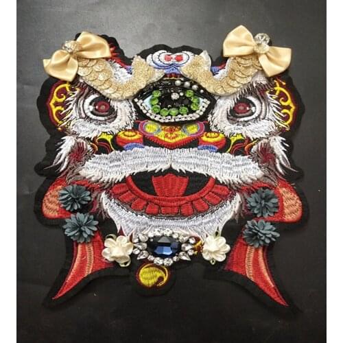 New Beaded 3D Painting Patch Clothing Accessories Clothes Decoration New DIY Handmade Boutique Lion