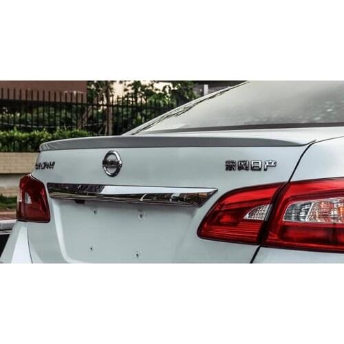 RQXR new style unpainted ABS tail wing rear spoiler for Nissan sentra sylphy 2012-2016, without light