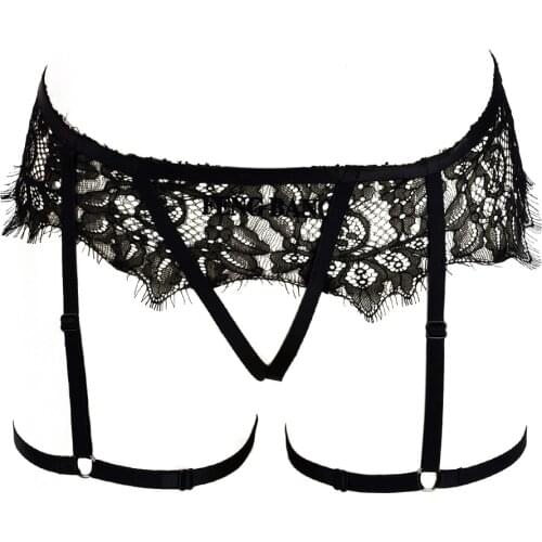 Sexy Women Leather Waist Belt Garter Punk Gothic Body Harness Belts Leather Garters Women Lingerie Accessory Waist Leg