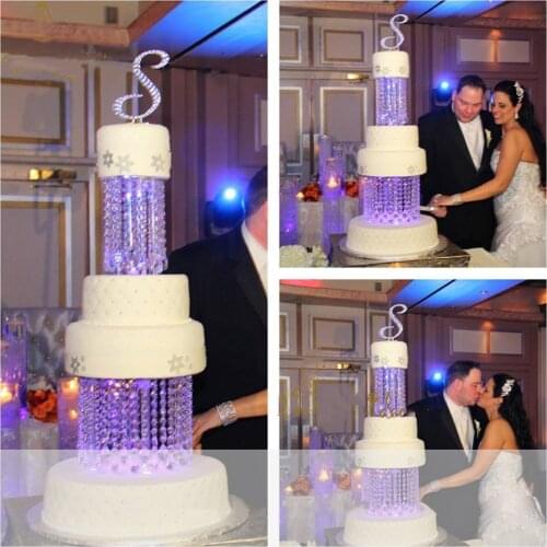 Acrylic Cake Stand Serving Tray Luxury Round Plate For Living Room Kitchen Dining Room Table Decoration