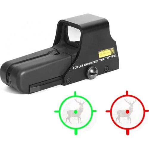 Red Dot Scope Rifle Sight Holographic Sight Reflex with 20mm Rail Mounts for Airsoft Sniper Rifle Guns Iron Sniper Accessories