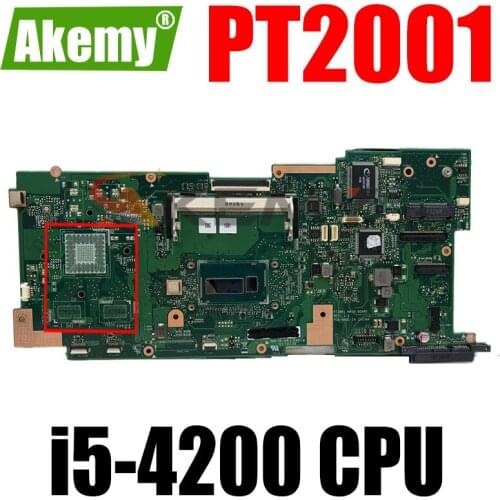 PT2001 Motherboard REV1.2 i5-4200 CPU For ASUS PT2001 Laptop mainboard PT2001 mainboard Tested 100% OK