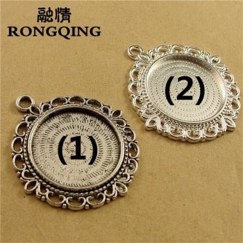 RONGQING 25mm 20pcs/lot 2 colors lace Retro Tray DIY Accessories Wholesale Craft