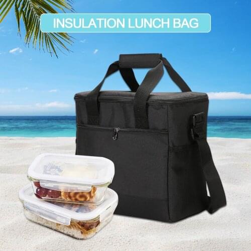 Picnic Cooler Bag Insulated Lunch Bag Travel Toiletries Holder Portable Functional Pattern Cooler Lunch Box For Outdoor Camping